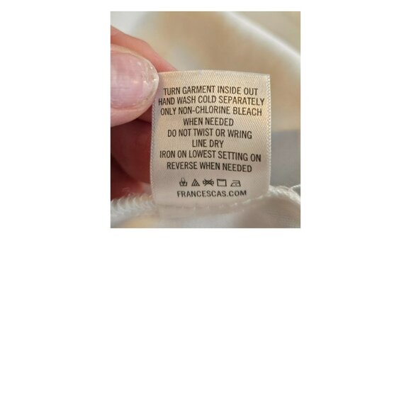 Mi Ami Large Dress Sleeveless Mini Spaghetti Strap Tiered Blue White Floral - Picture 6 of 6